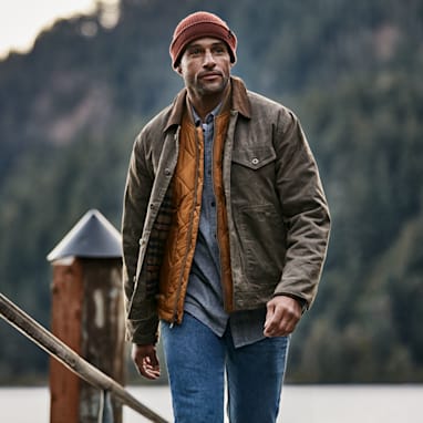 Waxed canvas outlet jacket mens