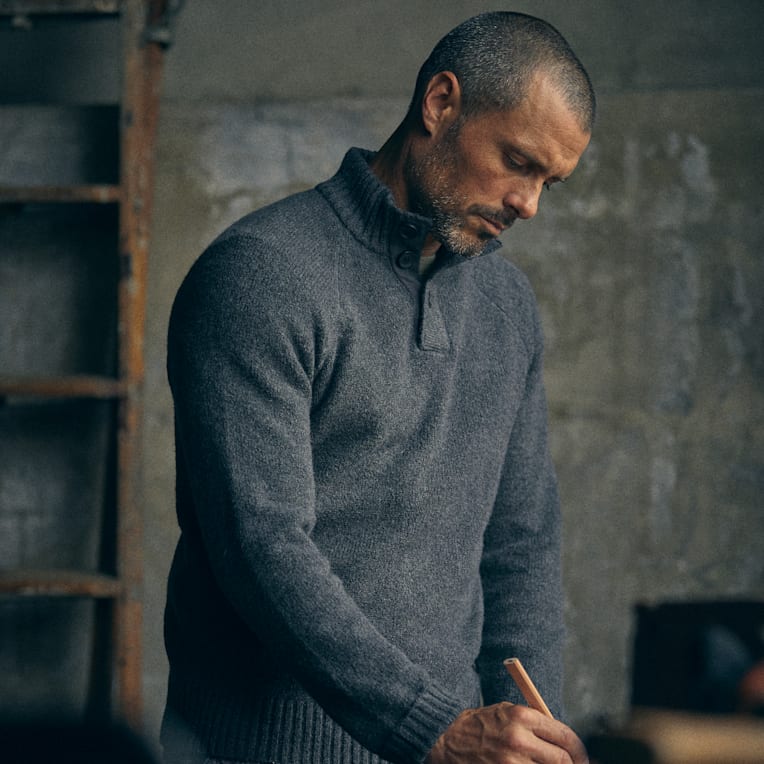 Norse Projects Jonas Gradient Alpaca Sweater | Alpaca Knit Sweater
