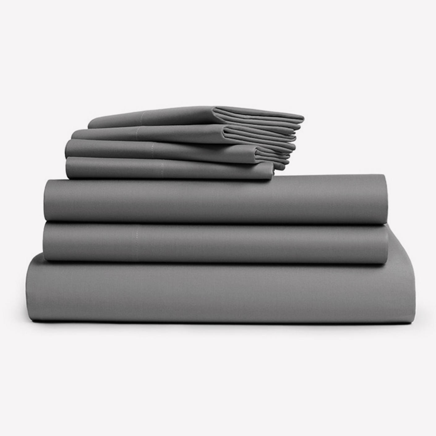 Brooklinen Percale Sheets, Hardcore Set, Smoke | Bespoke Post