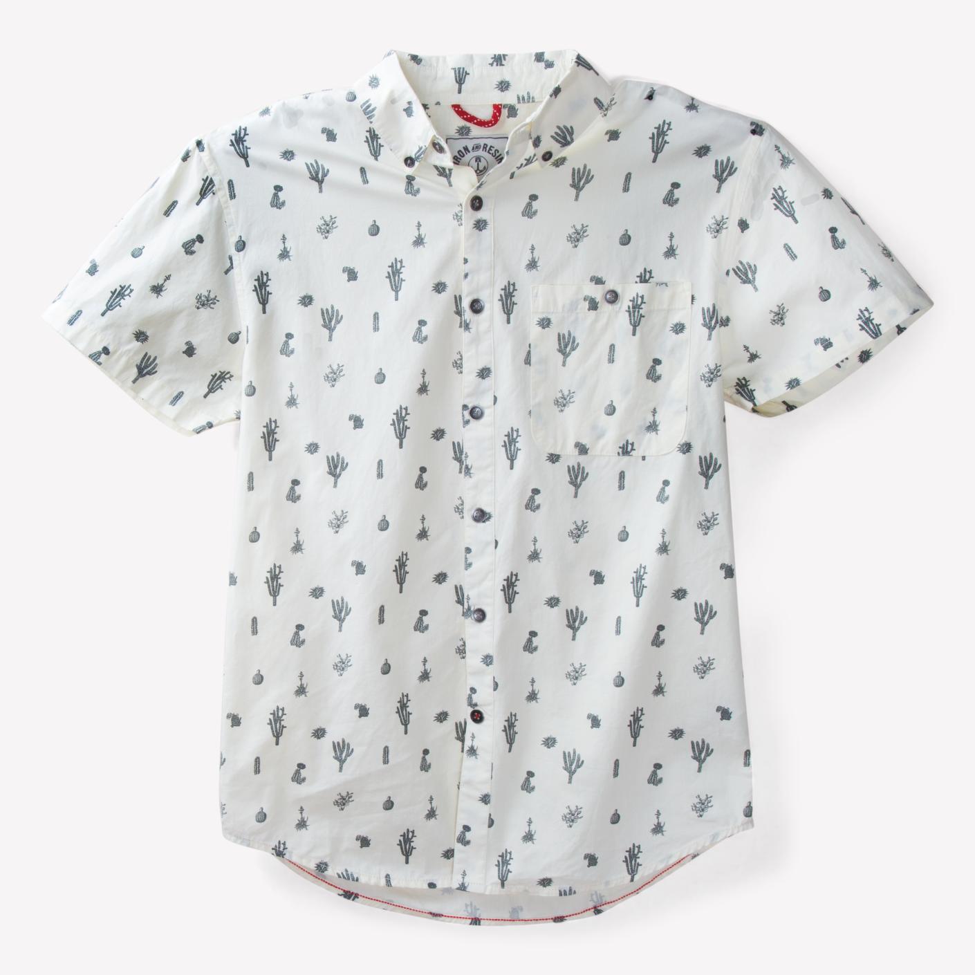 Iron & Resin Needles Short Sleeve Shirt, Natural Bespoke Post