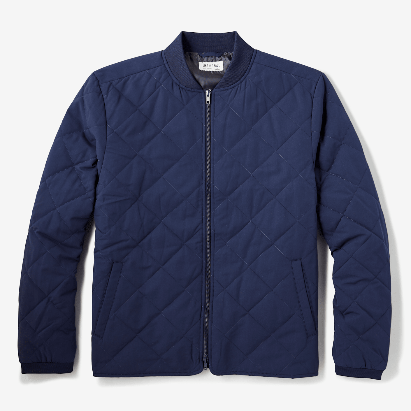 Sky Blue Oversized Quilted Jacket