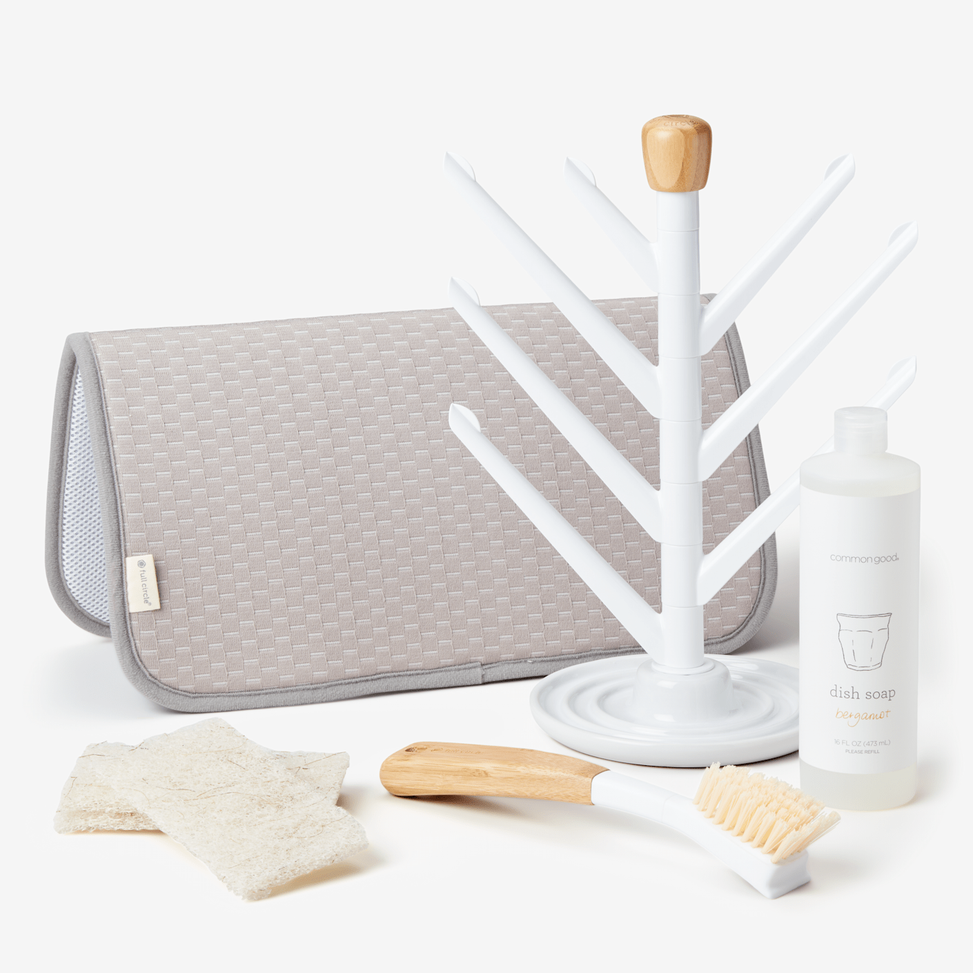 Rinsed | Dish Drying Rack Set | Bespoke Post