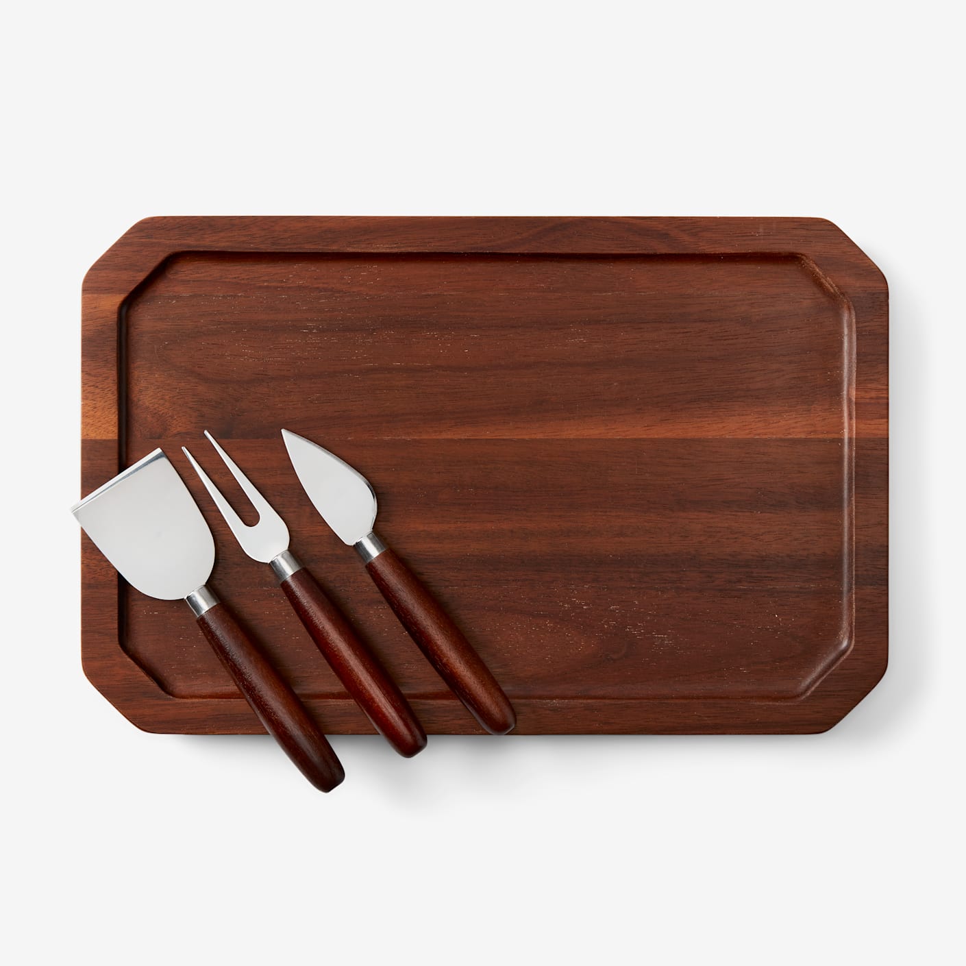 Marcellin Acacia Charcuterie Board & Cheese Knives | Cheese Knife Set ...