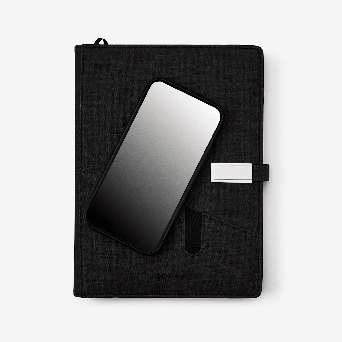 KeySmart 3-In-1 Wireless Charging Notebook Organizer | Bespoke Post
