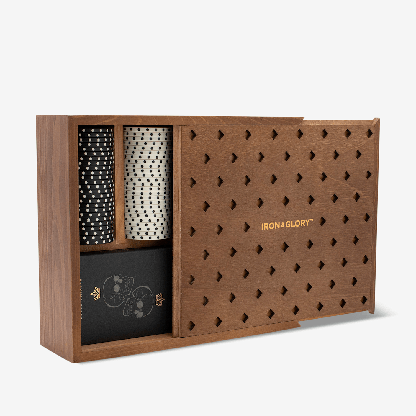 Iron & Glory Wooden Poker Set | Bespoke Post