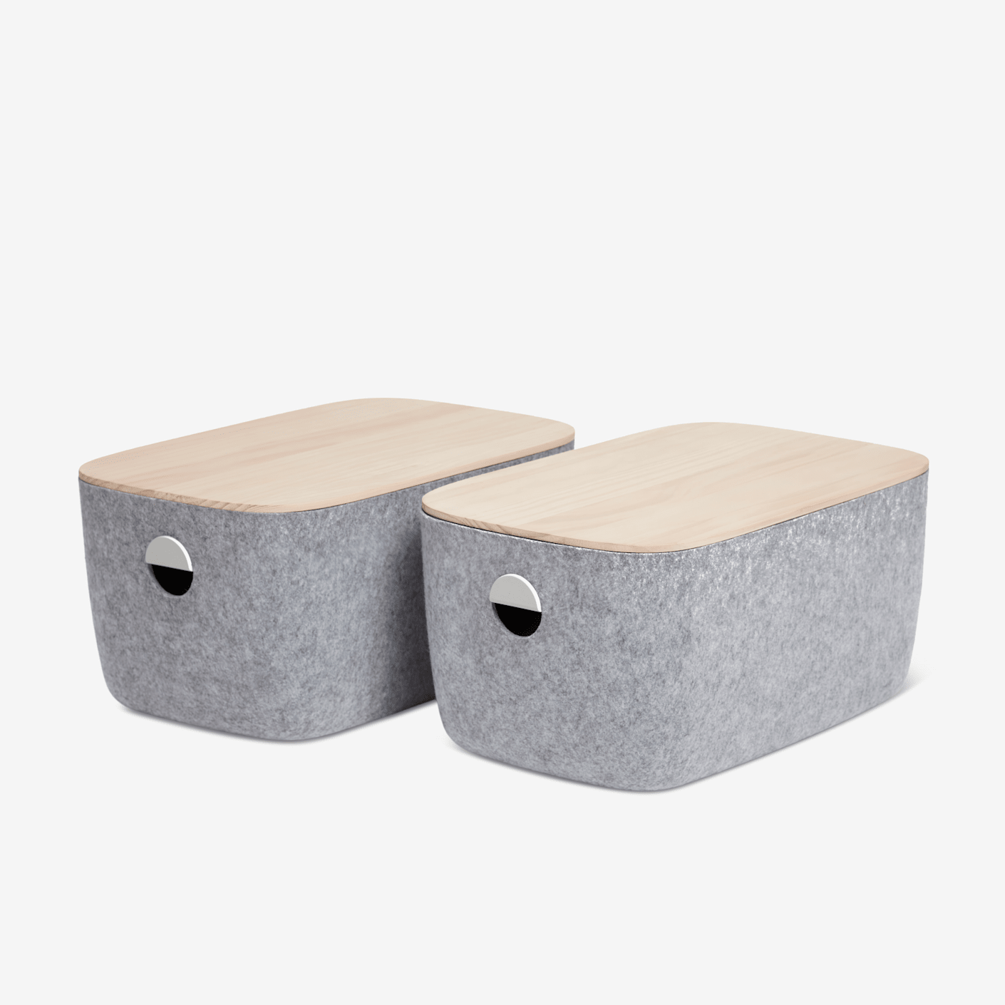 Open Spaces Felt Storage Bins Set of Two Bespoke Post