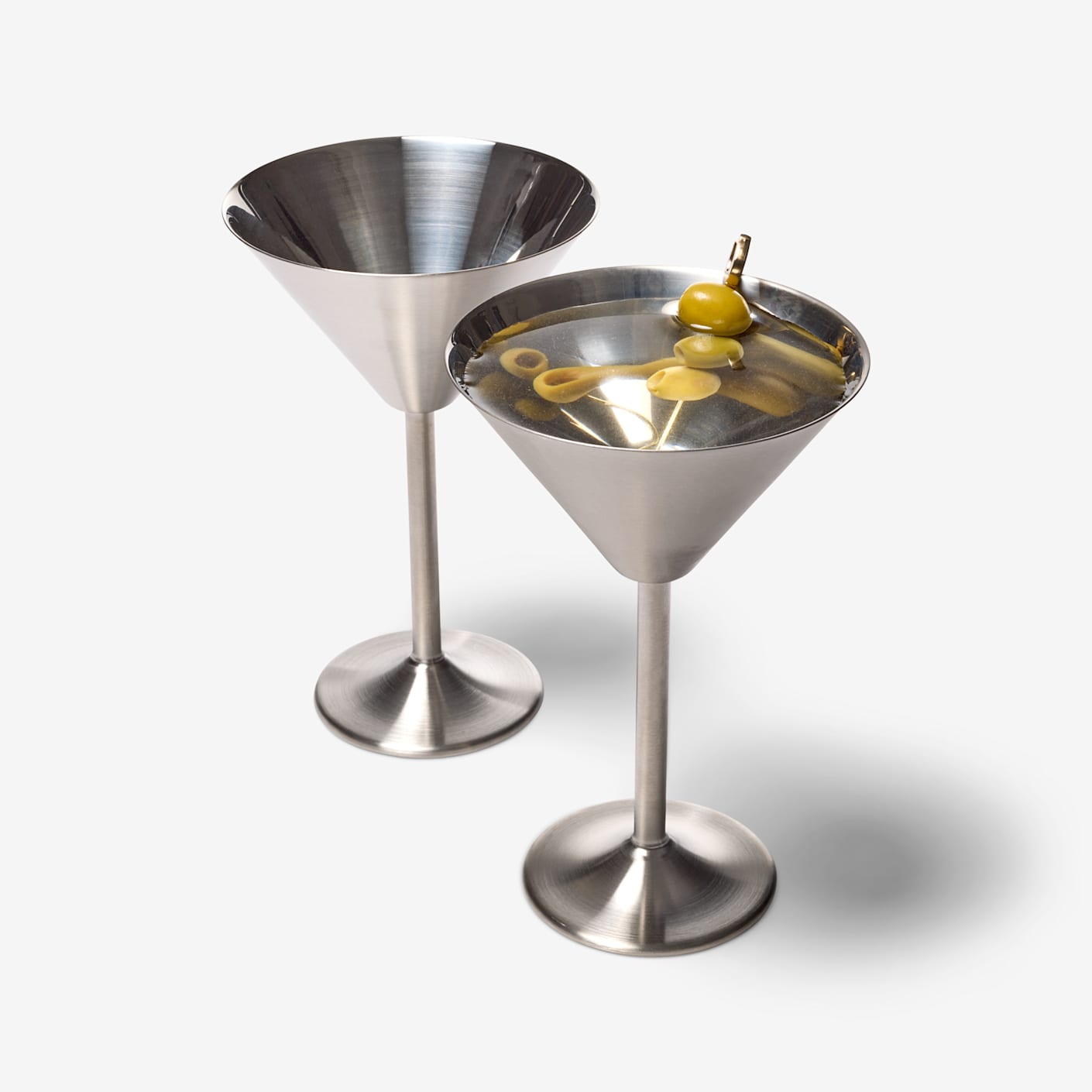 Stainless Steel S/2 Martini Glasses | Bespoke Post