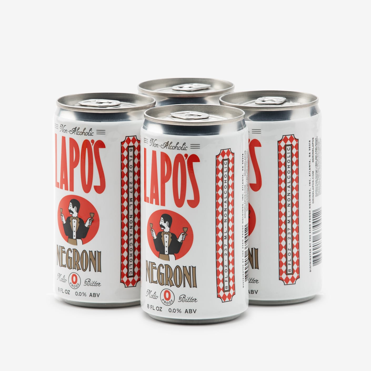 Lapo's Non-Alcoholic Negroni Canned Cocktail 4-Pack | Bespoke Post