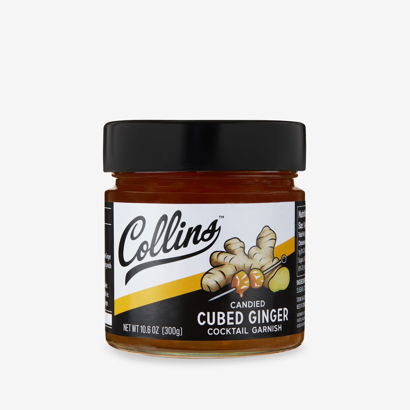 Collins Chicago Candied Ginger Cubes in Syrup | Cocktail Garnish ...