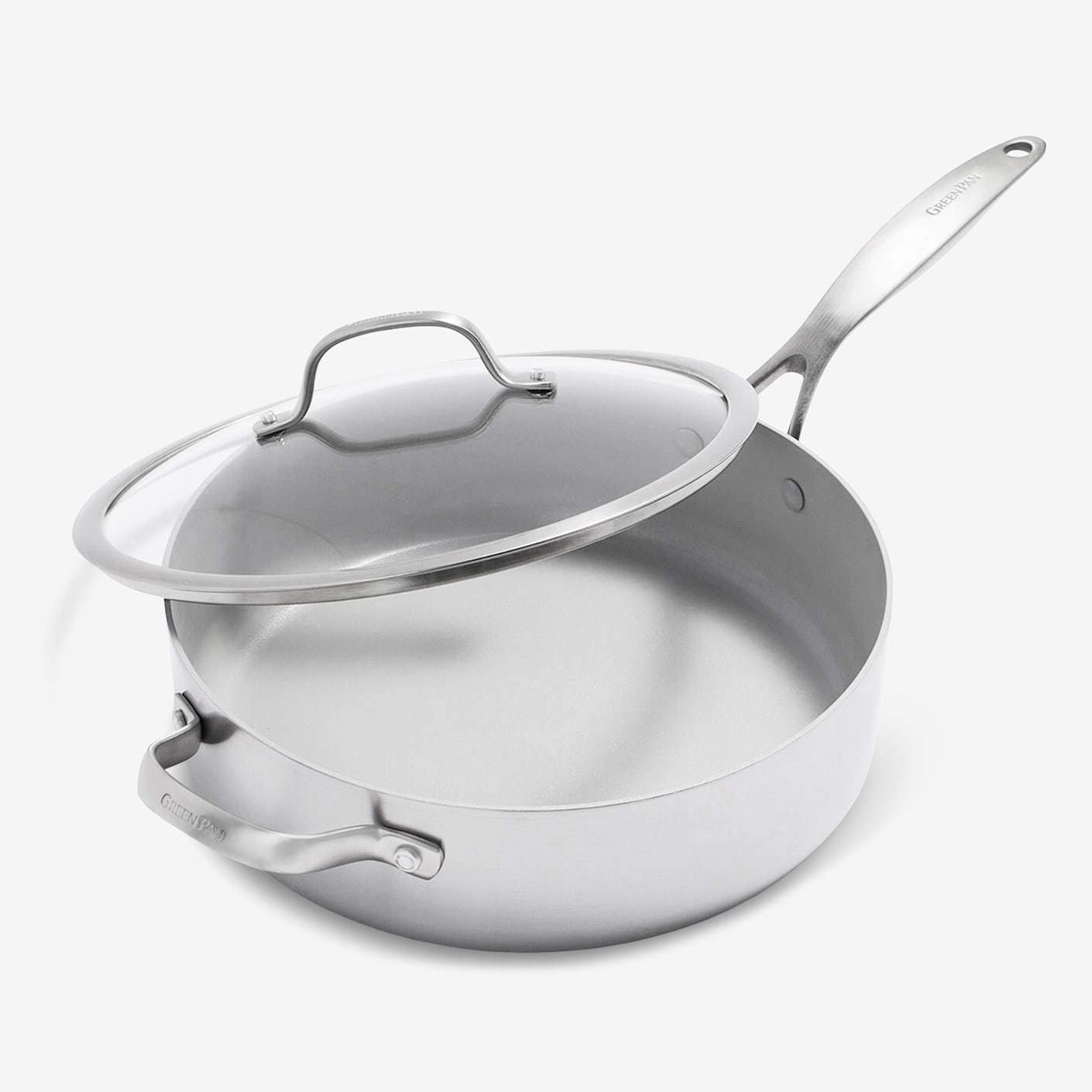 GreenPan Venice Pro Ceramic Nonstick 5Quart Sauté Pan with Lid