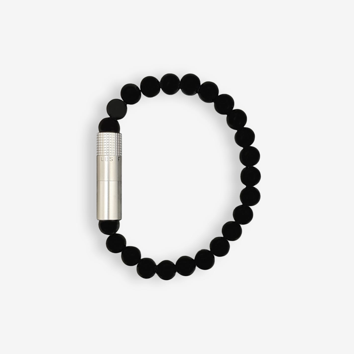 Les Fines Lames Punch Bracelet STEEL ONYX 8mm Medium main image 1