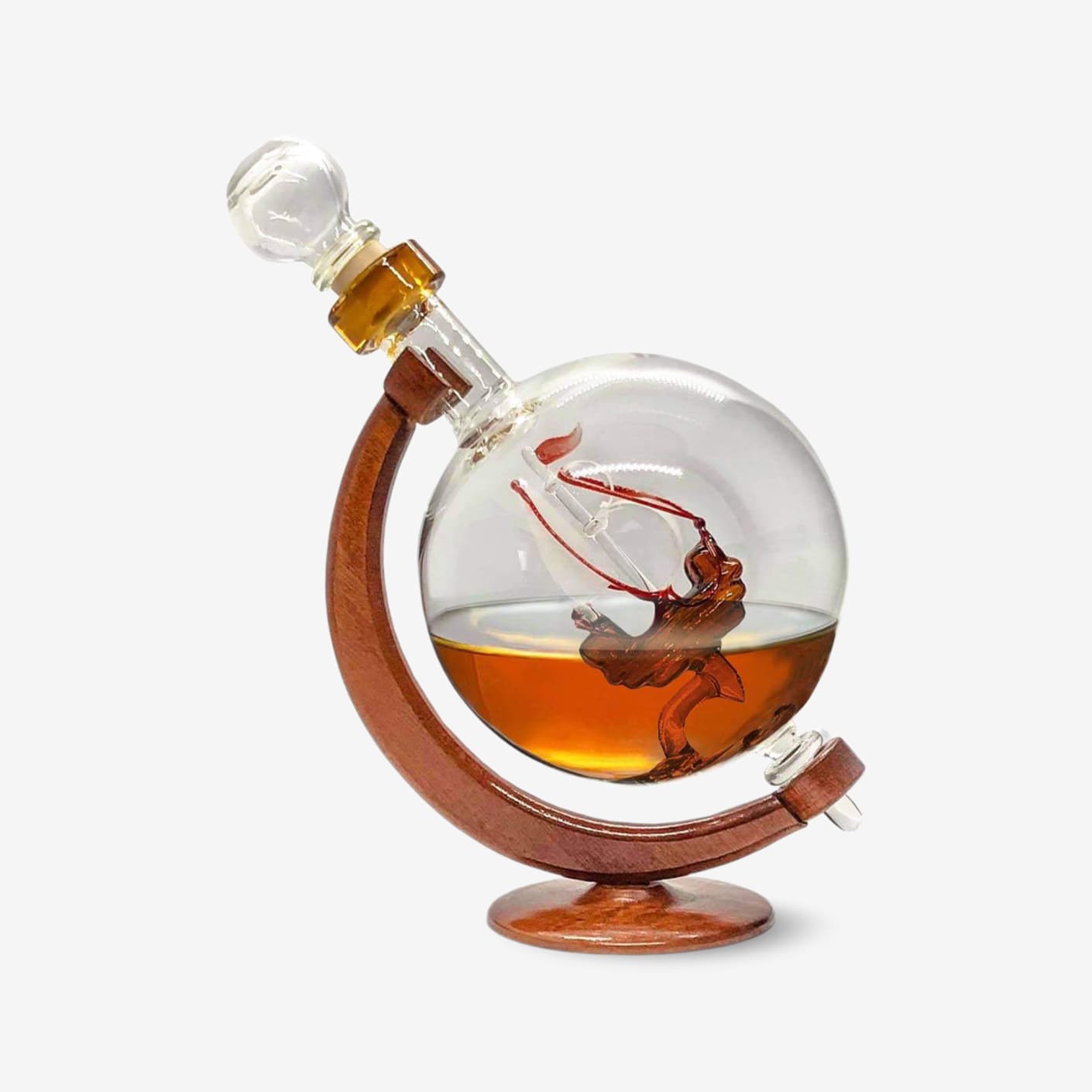 NY Cruets World Globe with Ship Decanter Bespoke Post