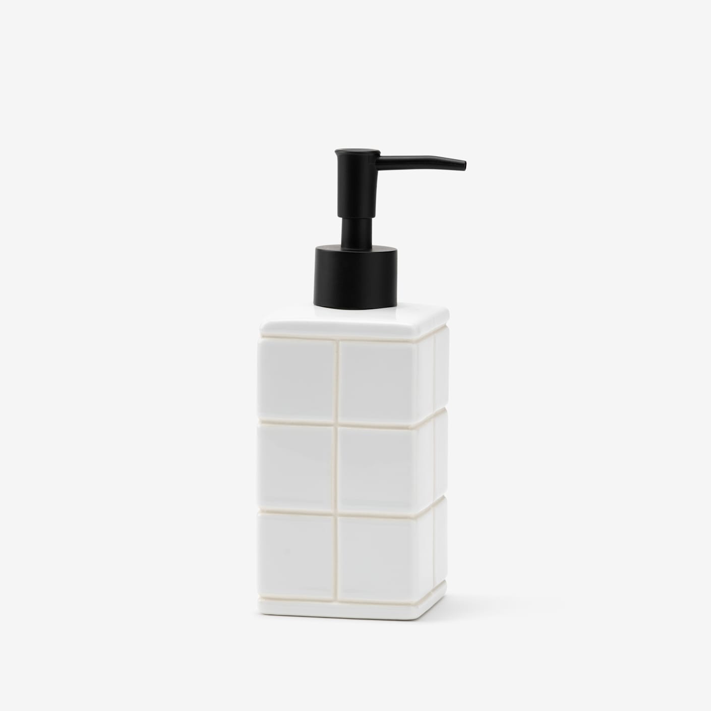 Puebco Ceramic Tile Soap Dispenser | Ceramic Soap Dispenser | Bespoke Post