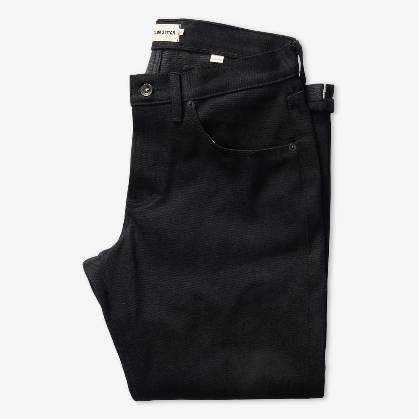 Taylor Stitch The Democratic Jean in Black Selvage Bespoke Post