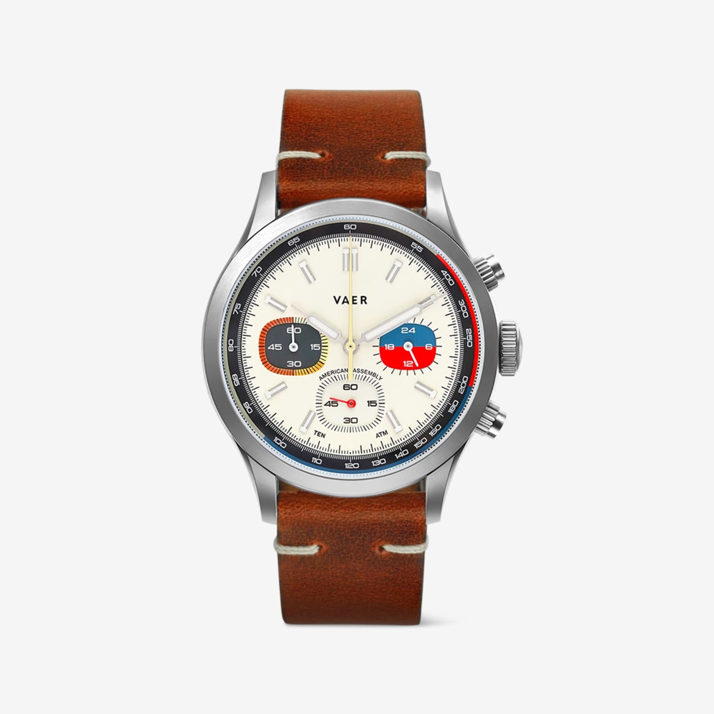 Vaer R1 USA Rally Chronograph Watch 40mm | Men's Chronograph | Bespoke Post