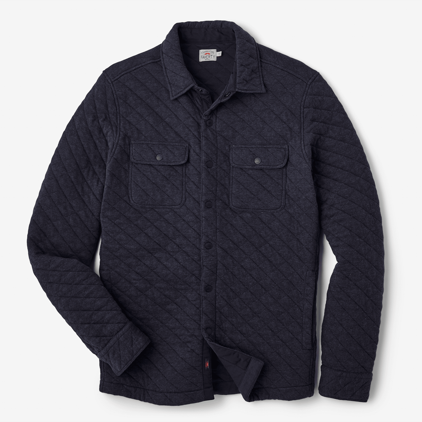 Pull Homme Faherty – Bleu Moyen – Épaule Matelassée – Polaire – Taille M