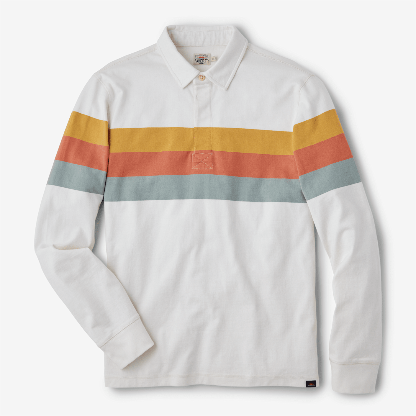 Faherty Long Sleeve Rugby Polo | Bespoke Post