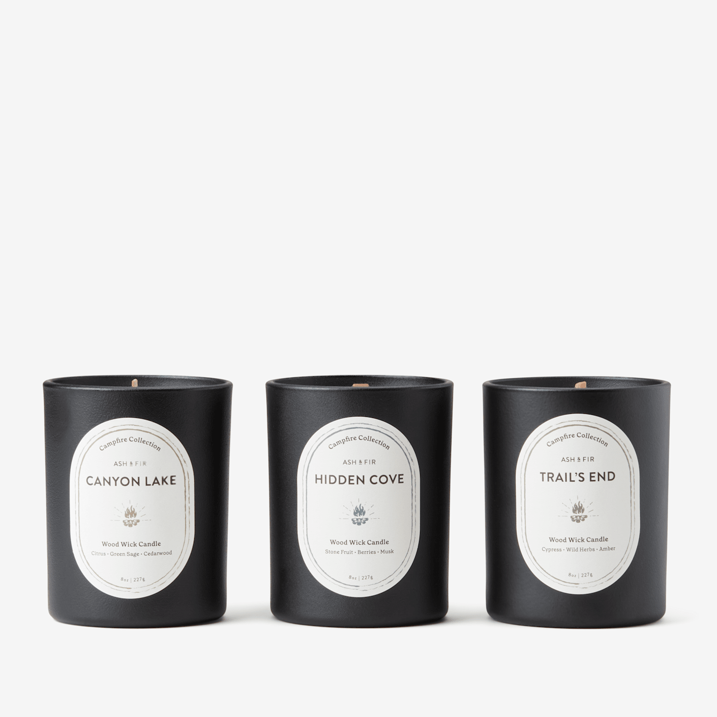 Campfire Candle Trio Ash & Fir Bespoke Post