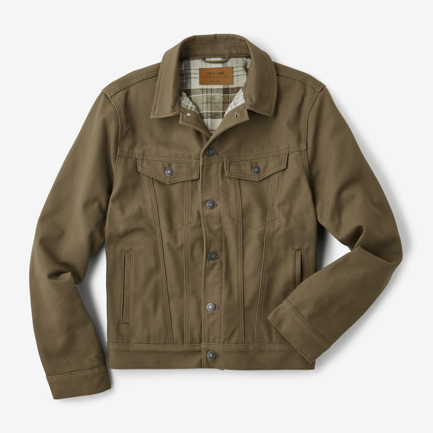 The Montana Flannel-Lined Canvas Trucker Jacket Line of Trade | Bespoke ...