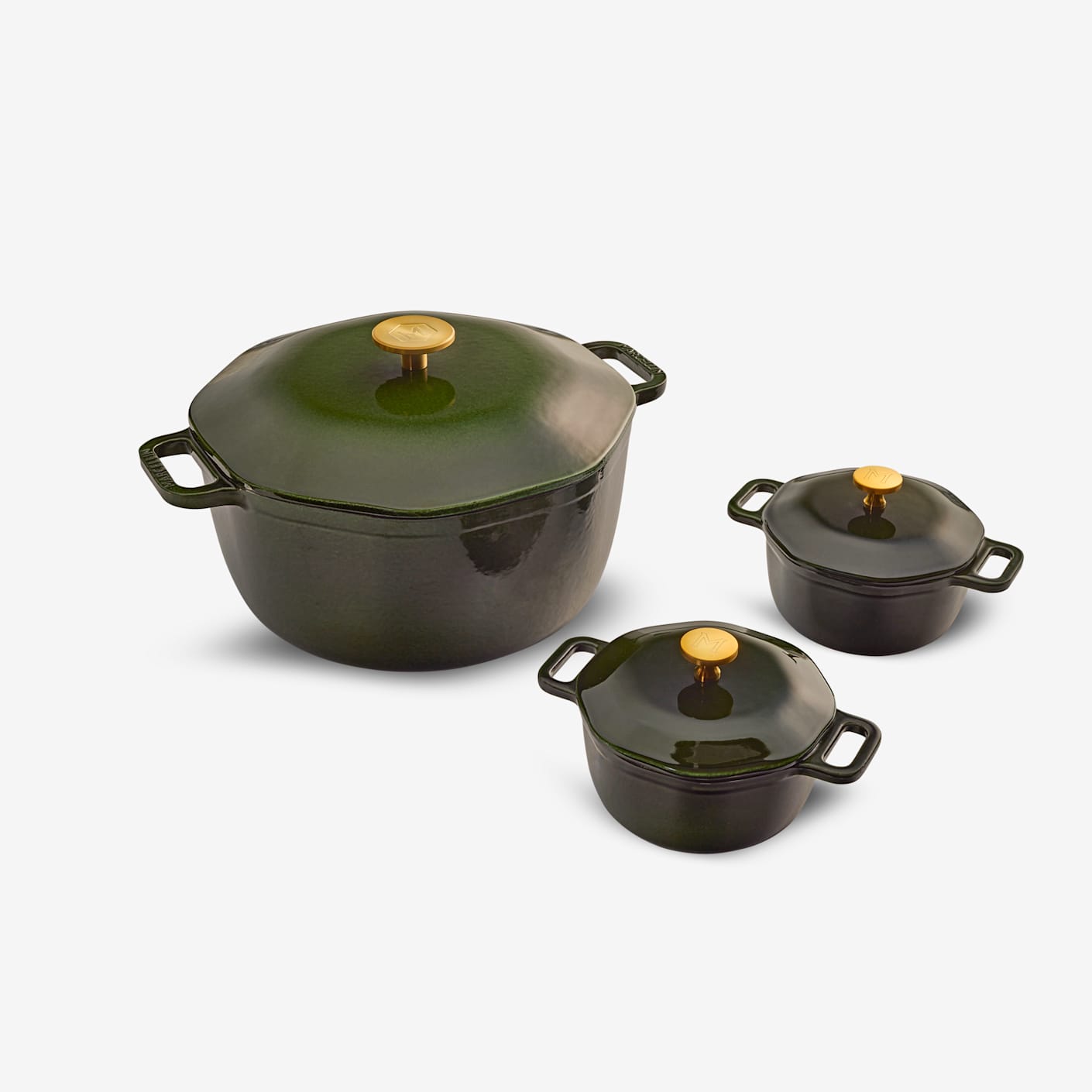 Marcellin 3-Piece Enameled Cast Iron Dutch Oven Set | Bespoke Post