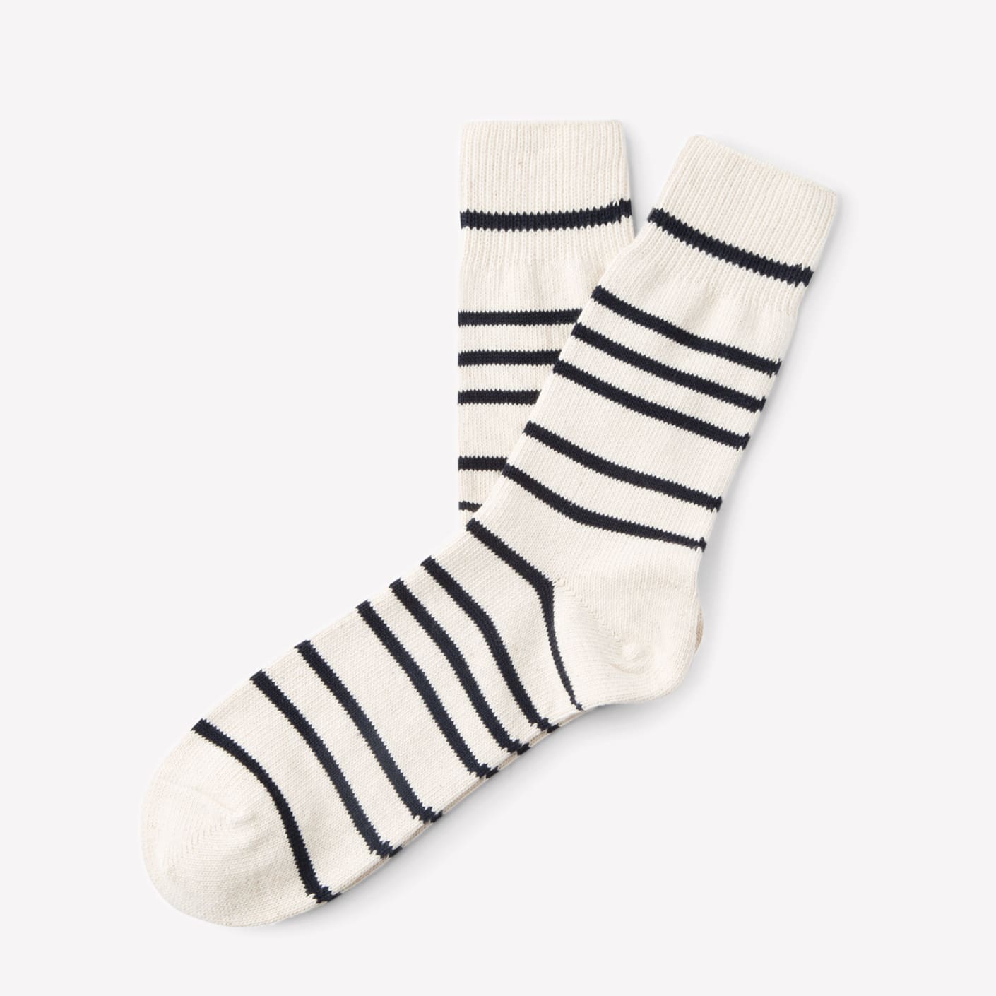 Anonymousism Cotton Stripe Sock, Navy | Bespoke Post