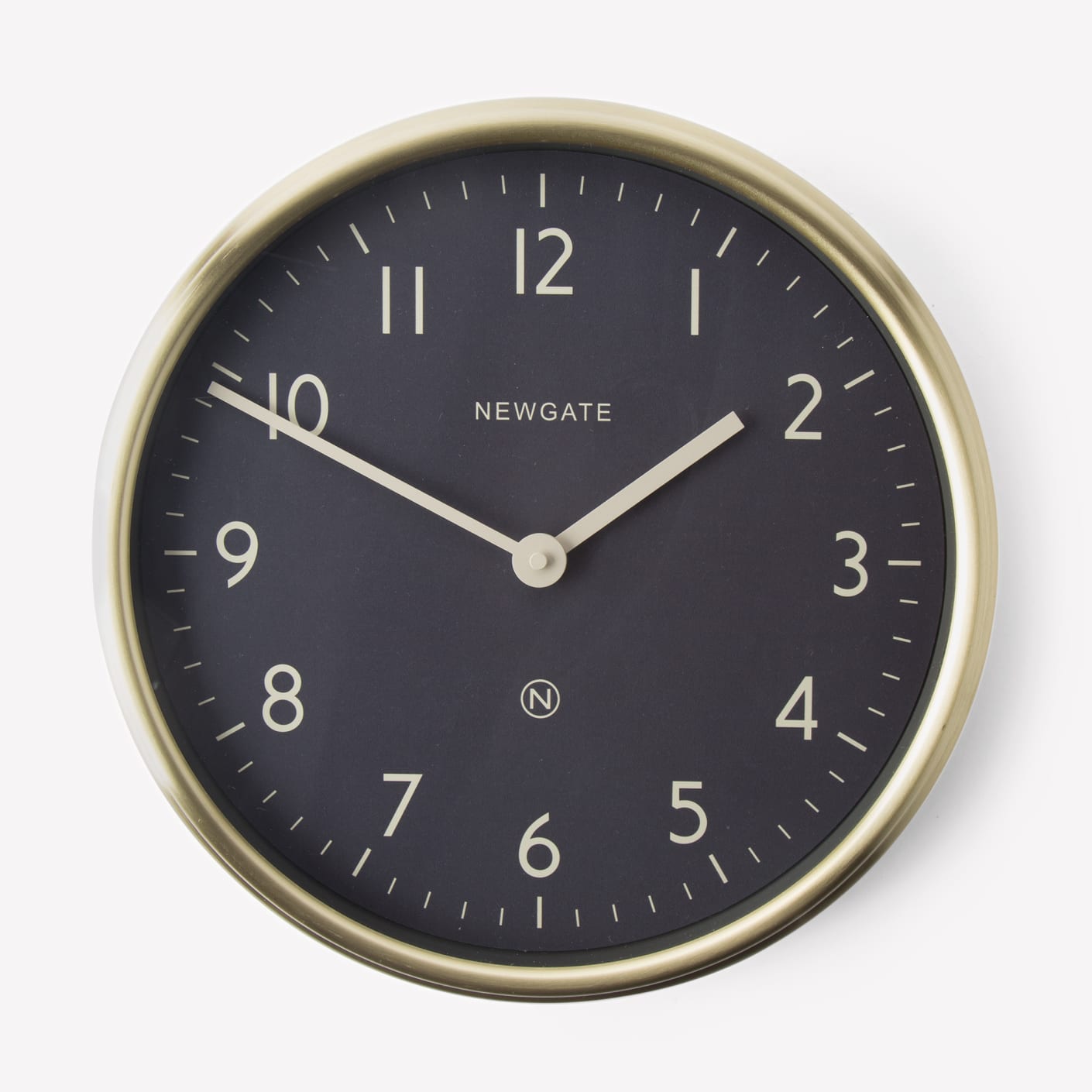 Newgate The Spy Wall Clock Radial Brass Bespoke Post