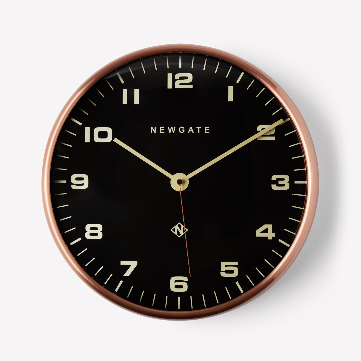 Newgate The Chrysler Wall Clock, Radial Copper Bespoke Post