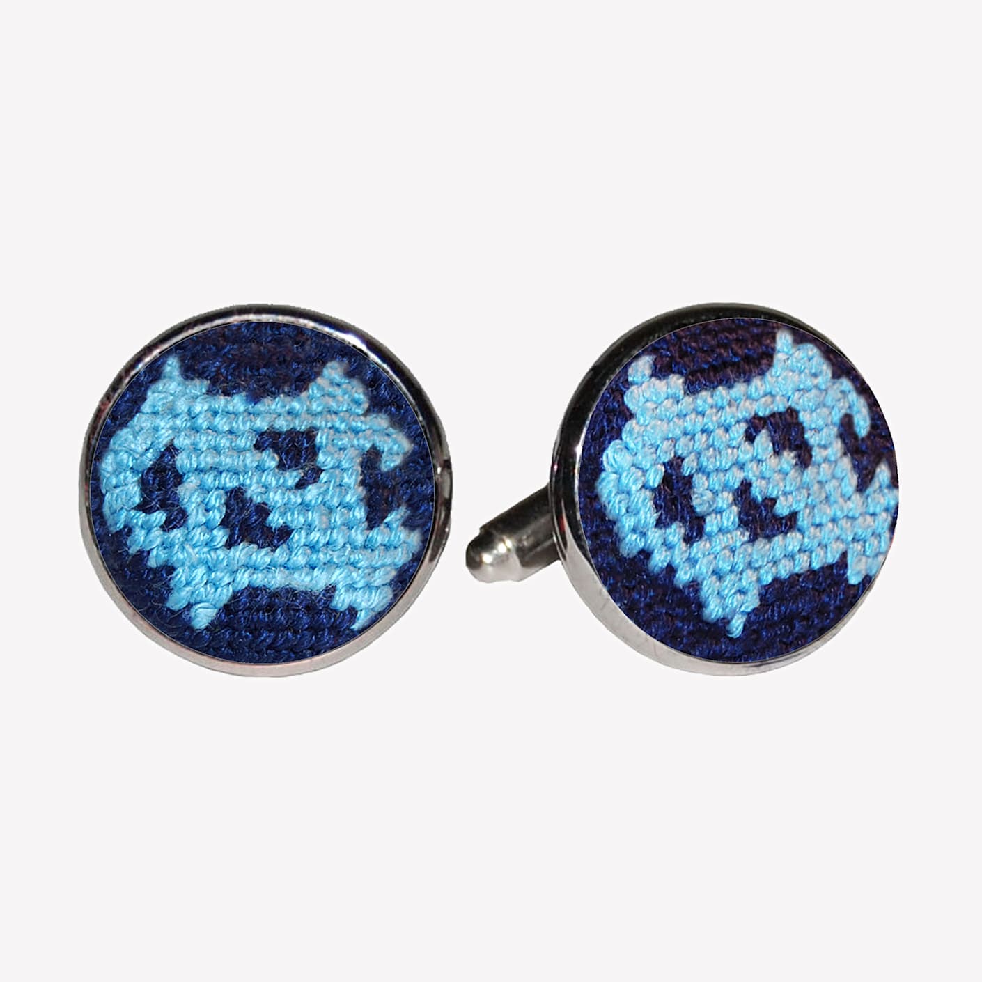 Penguin Needlepoint Cufflinks by Smathers & Branson main image 1