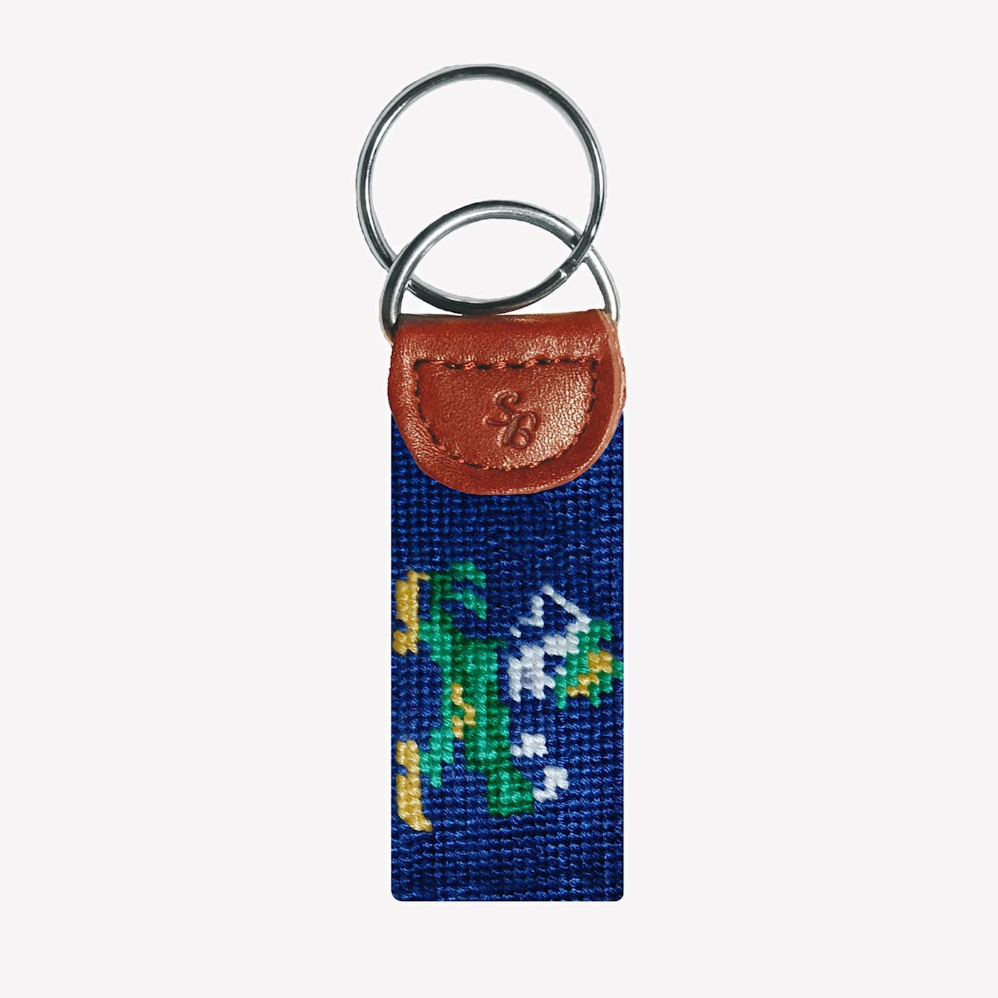 Philadelphia Eagles Vintage Logo Needlepoint Key Fob by Smathers & Branson