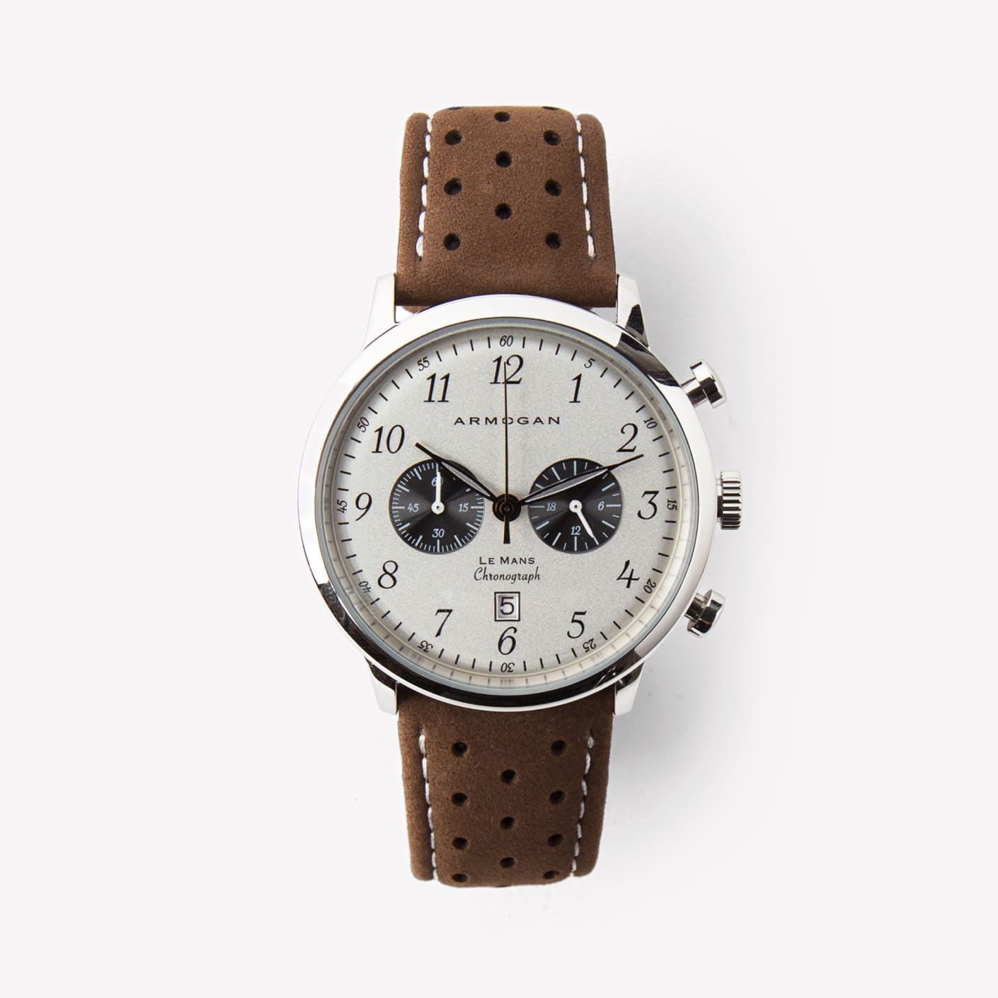 Armogan Le Mans Watch – Leather Brown Strap | Bespoke Post