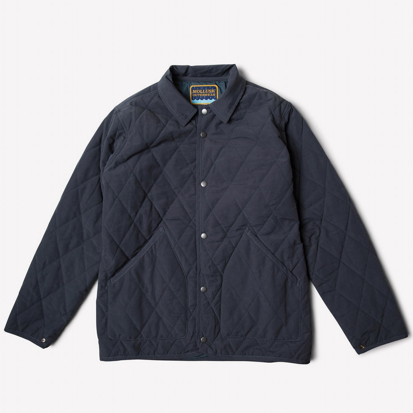 Mollusk Surf Shop Quilted Barn Jacket, Navy Bespoke Post