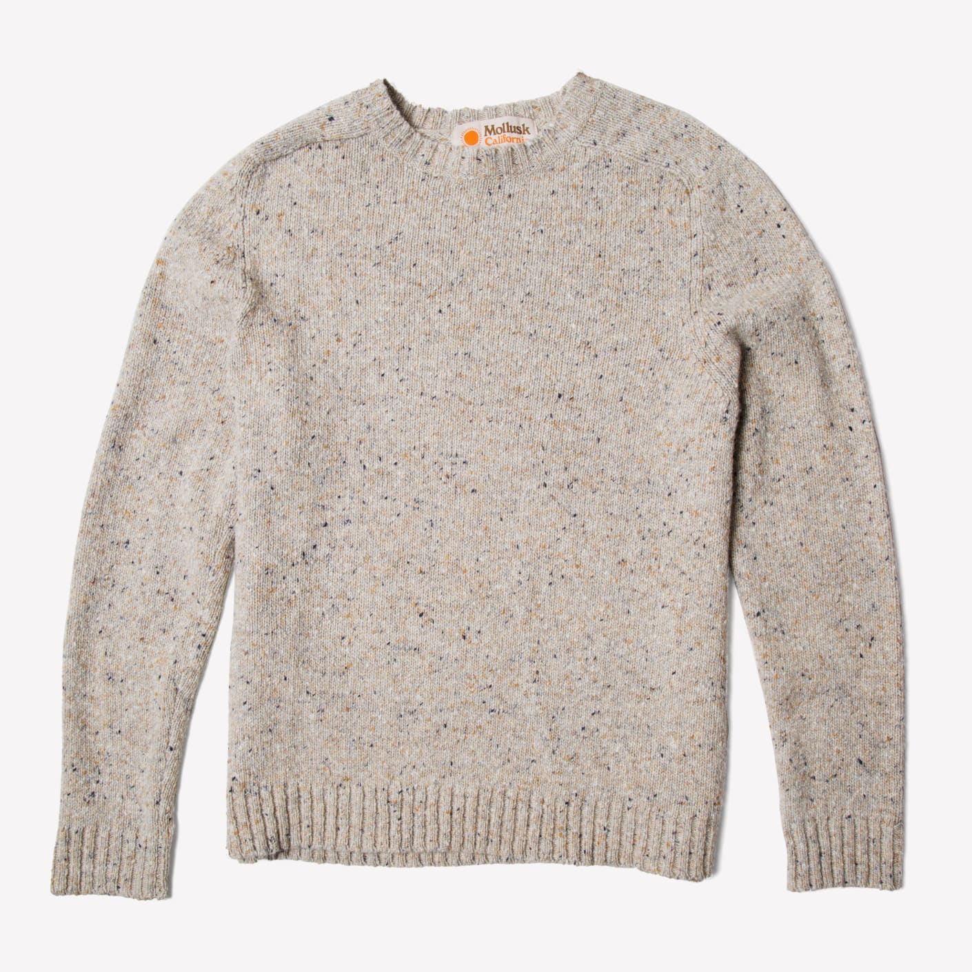 Mollusk Surf Shop Wool Cambridge Sweater, Oatcake | Bespoke Post