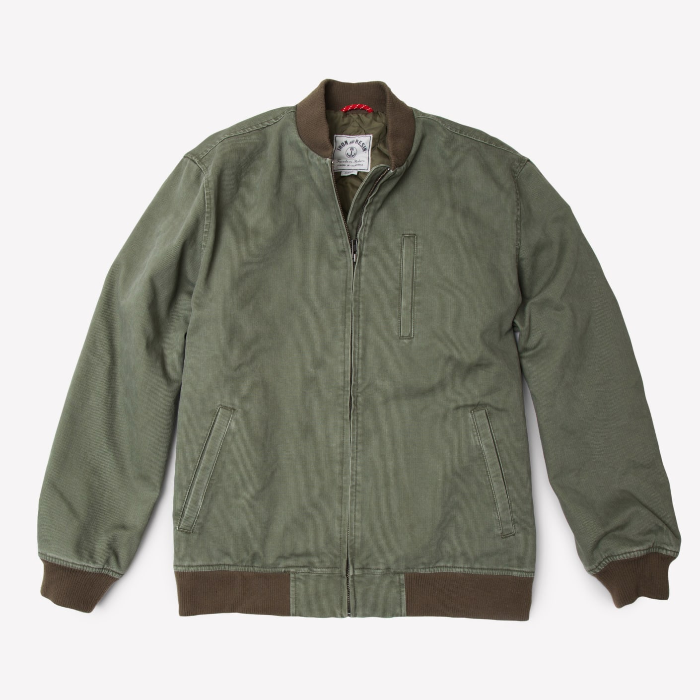 Iron & Resin Marauder Bomber Jacket, Olive Bespoke Post