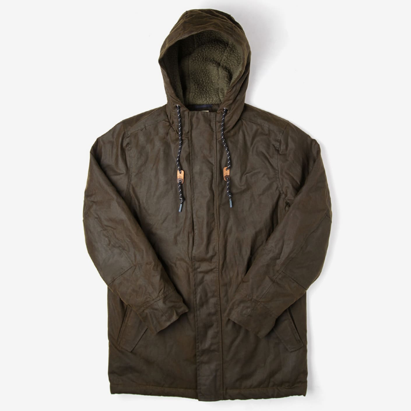 Bridge & Burn Sitka Waxed Canvas Parka, Dark Umber Bespoke Post