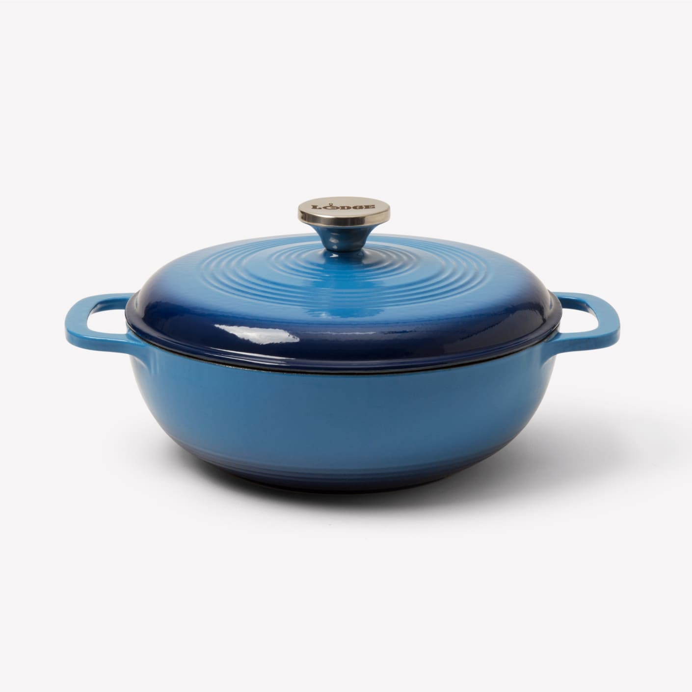 Lodge 3 Quart Dutch Oven Blue Bespoke Post