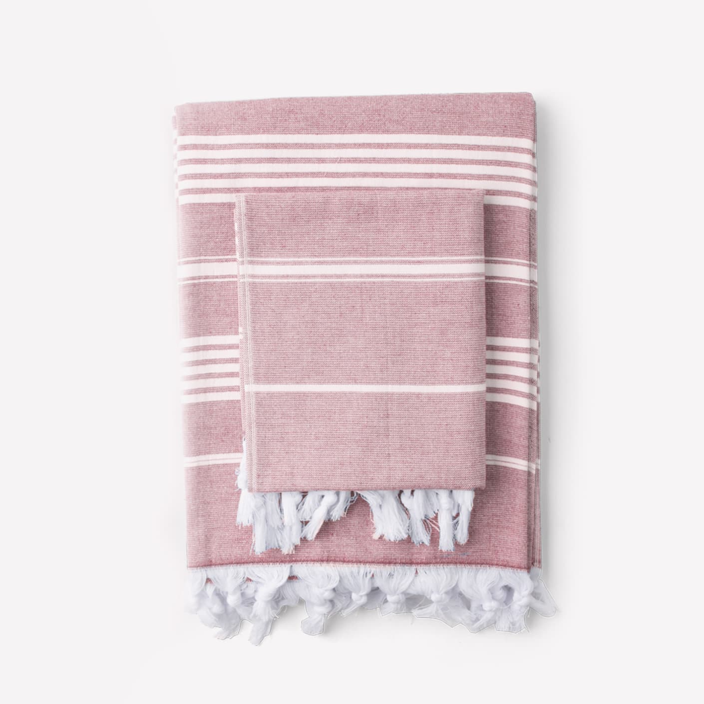 Turkish Bath Towel Set Red Wine Bespoke Post