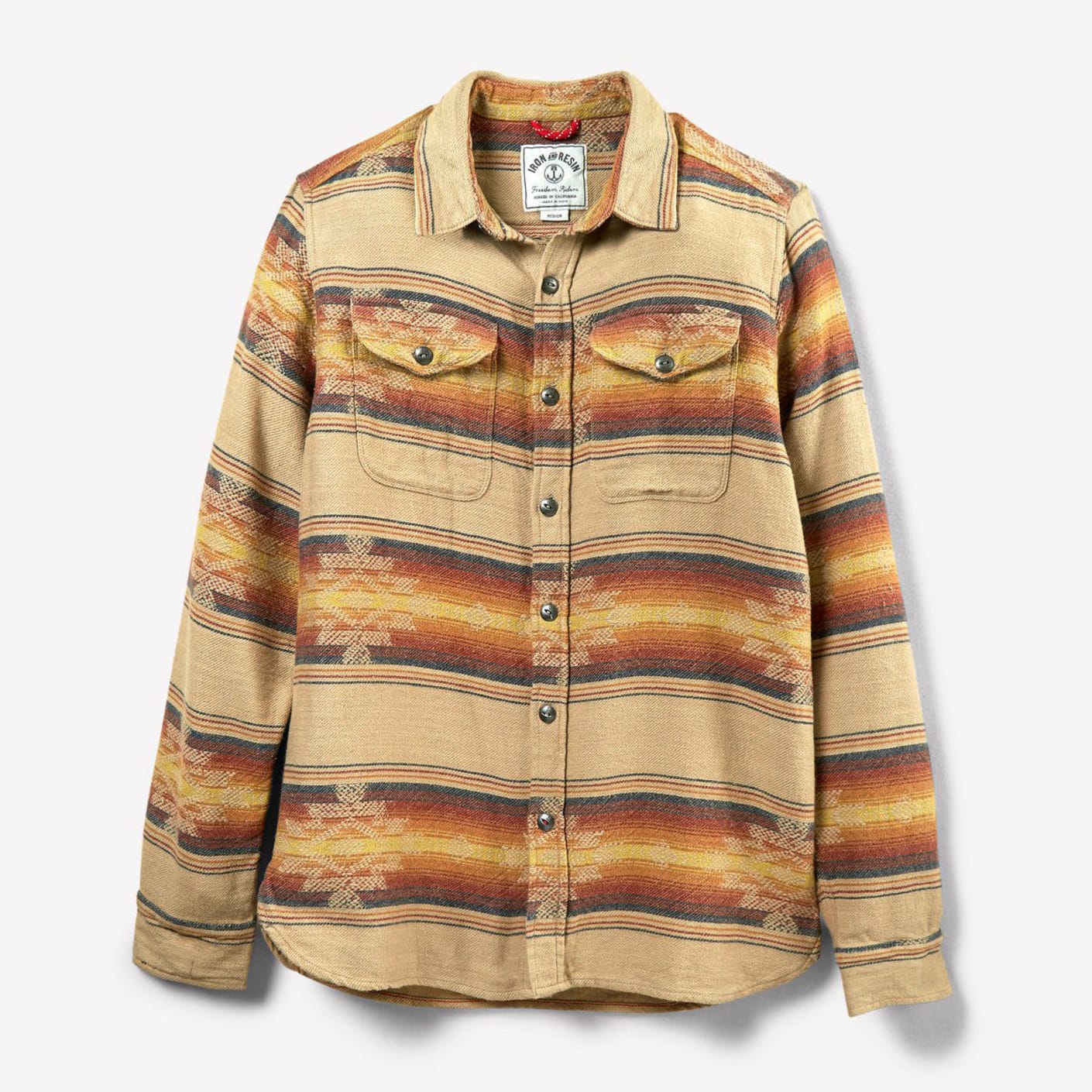 Iron & Resin Klamath Flannel Shirt Natural Bespoke Post