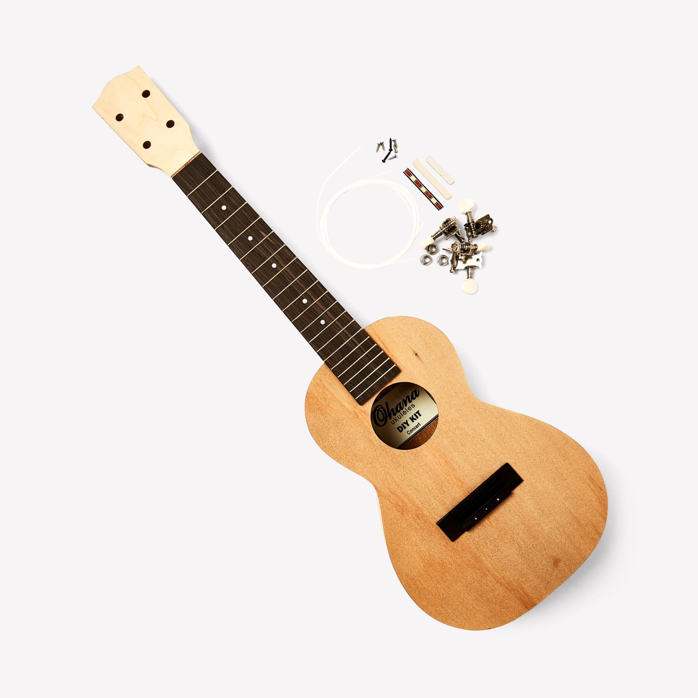 Ohana Ukuleles DIY Ukulele Kit Mahogany Bespoke Post