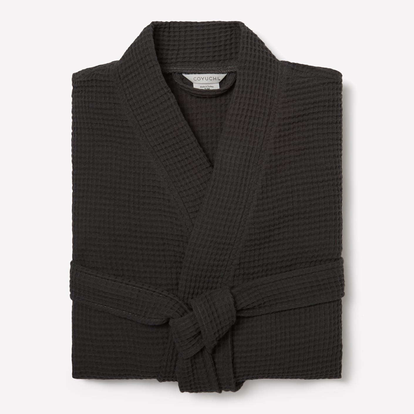 Coyuchi, Organic Waffle Robe, Shadow