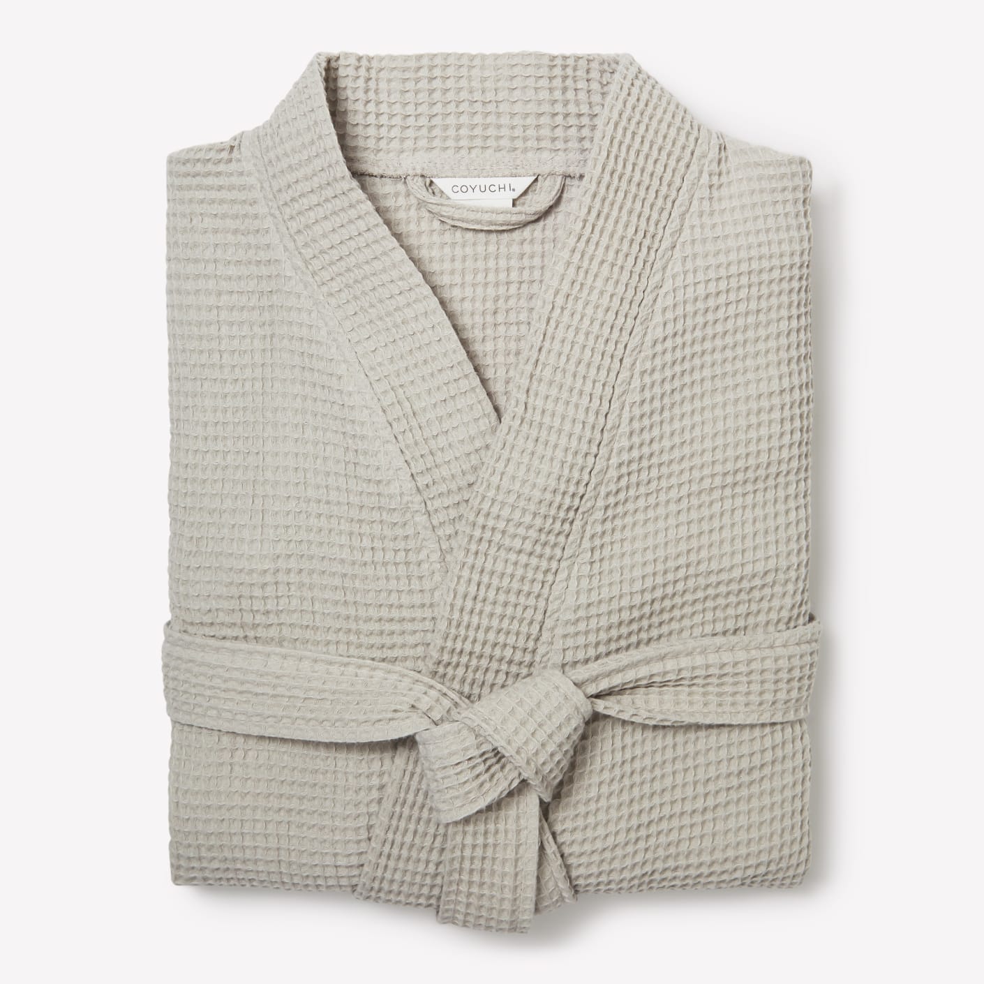 Coyuchi, Organic Waffle Robe, Fog