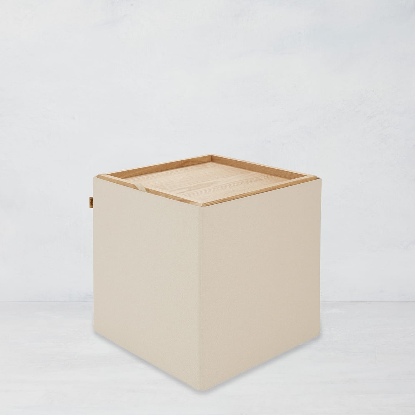 Kvell Home Trae Collapsible Storage Ottoman – Gray | Bespoke Post