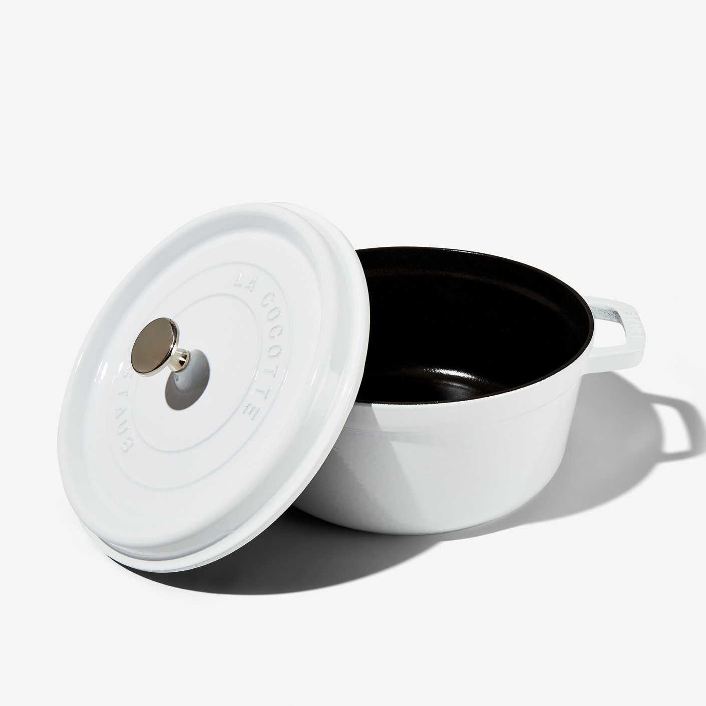 Staub Cast Iron 4Quart Dutch Oven White Bespoke Post