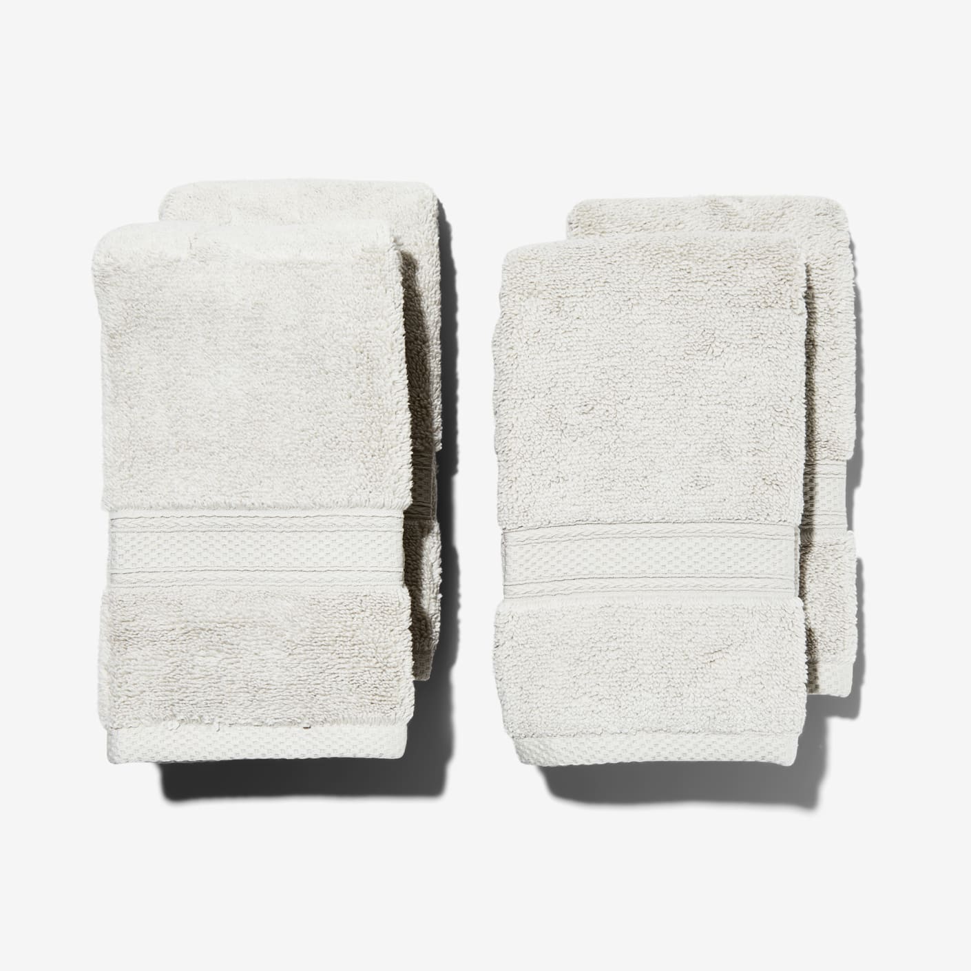 Standard Textile Home Luxury Light Gray Hand Towels Set of 4 Bespoke Post