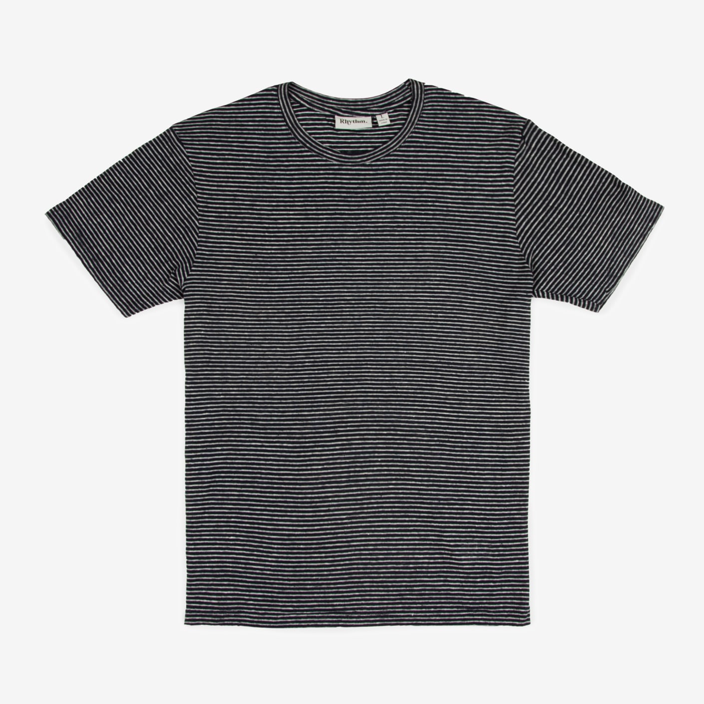 Rhythm Linen Stripe T-Shirt, Indigo | Bespoke Post