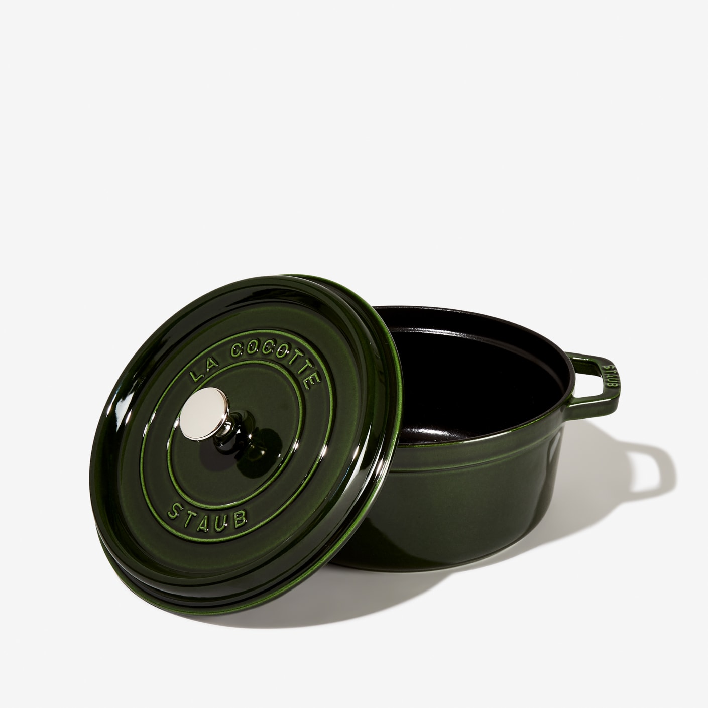 Staub Cast Iron 4Quart Dutch Oven, Green Bespoke Post