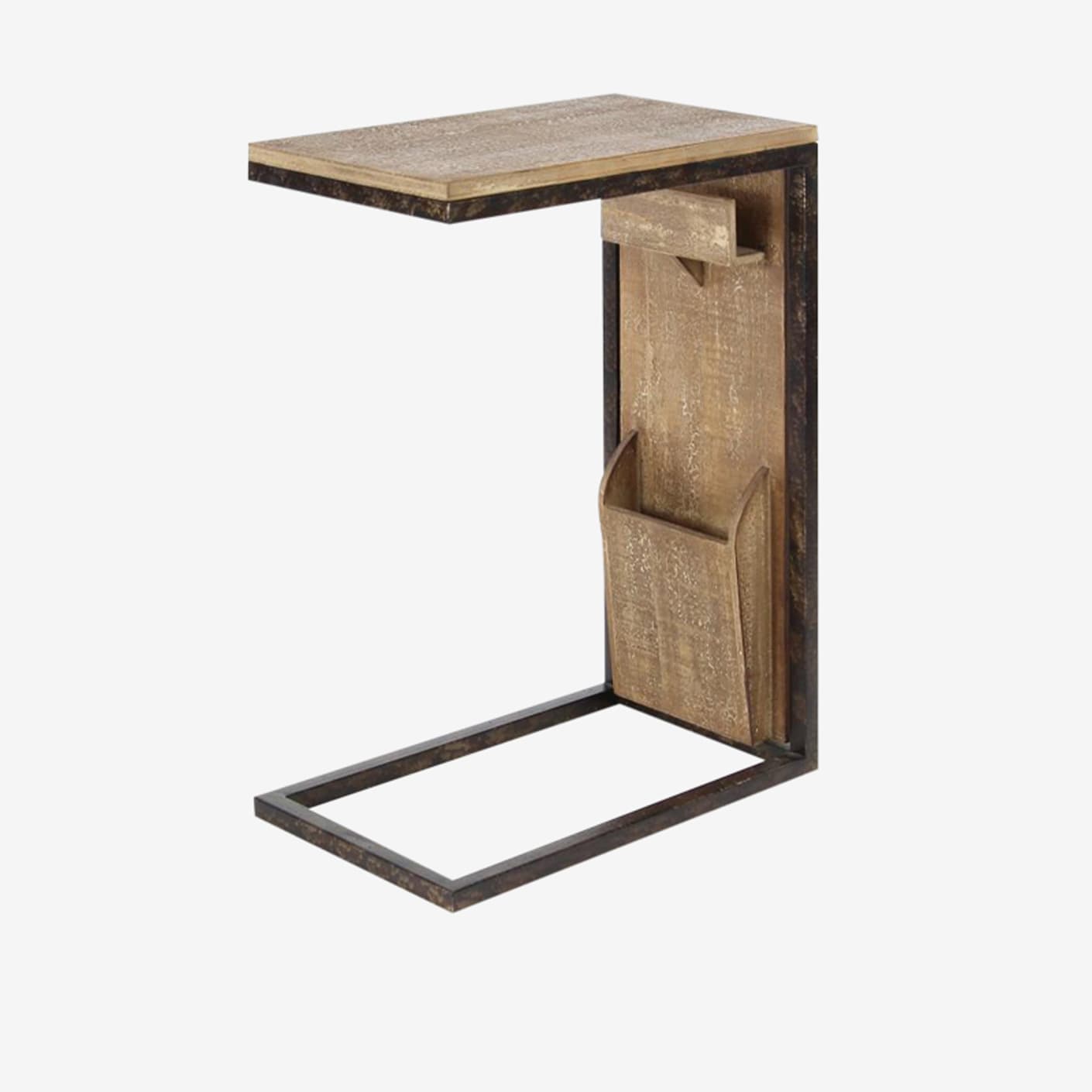 Uma Wooden Storage Side Table | Bespoke Post
