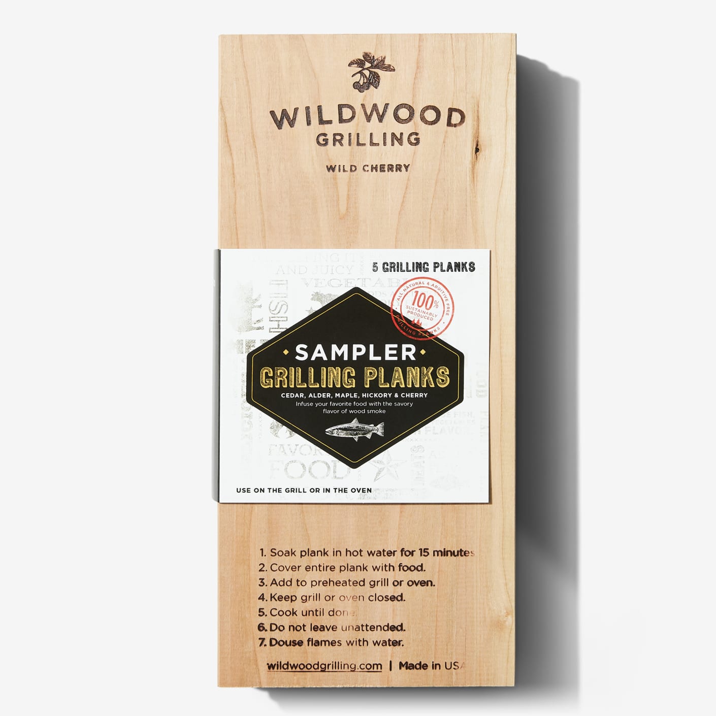 Wildwood Grilling Planks Sampler Set Large Bespoke Post
