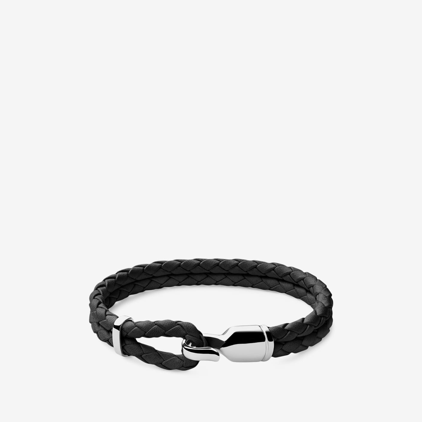 Miansai Single Trice Bracelet, Sterling Silver & Black | Bespoke Post