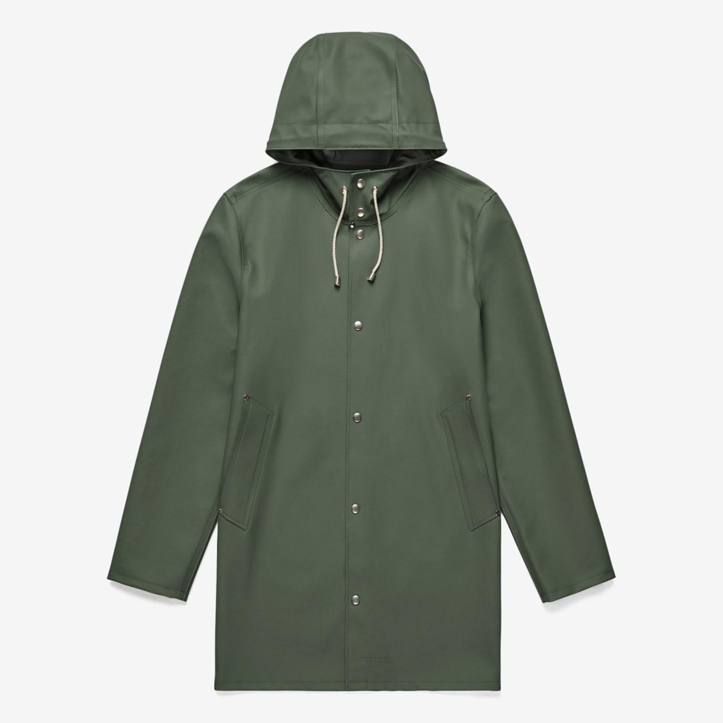Stutterheim Stockholm Rain Coat, Khaki Green | Bespoke Post