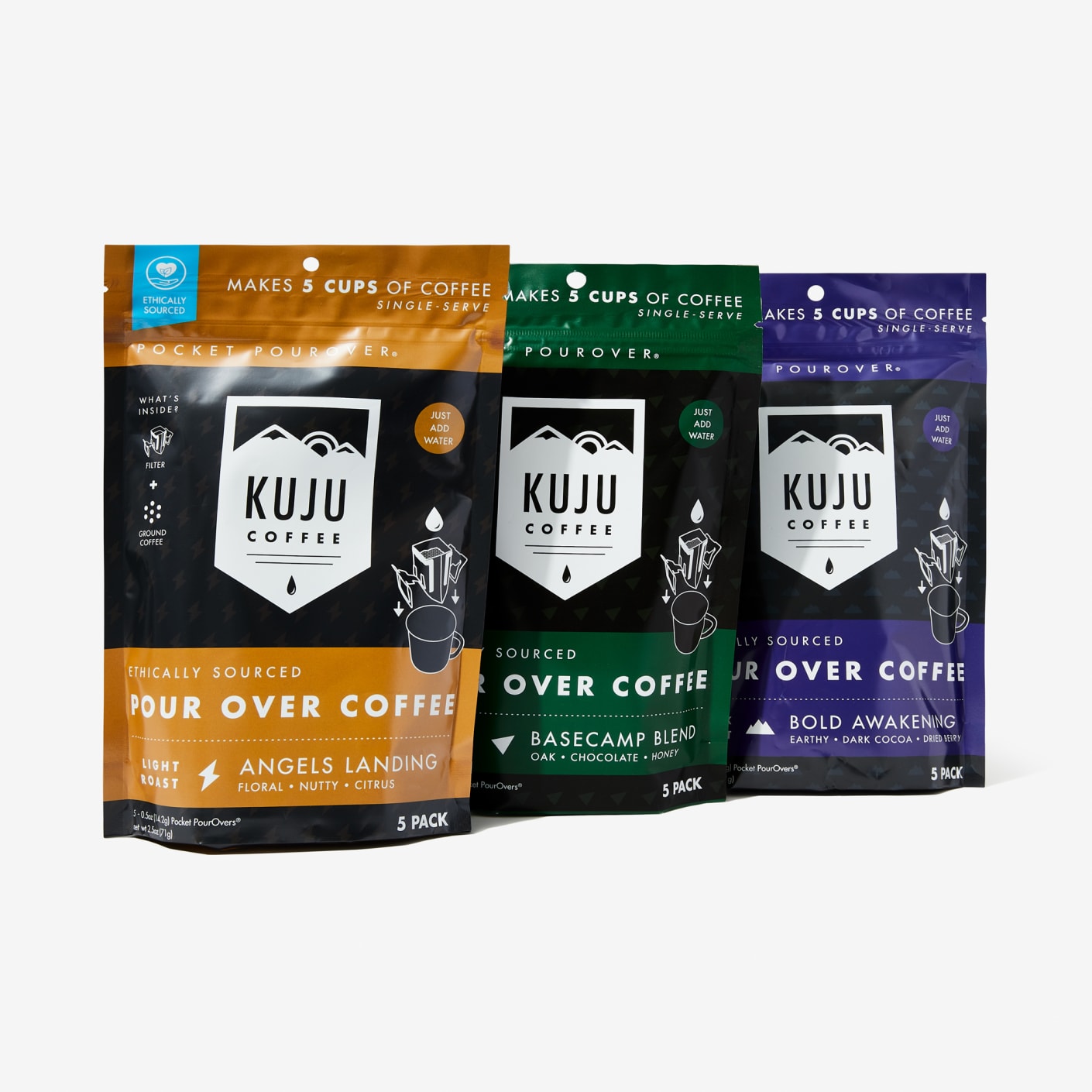 Kuju Coffee Camp Coffee PourOver Variety Pack Bespoke Post